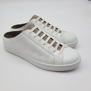Vince White Leather Mules  Sneakers Womens Size 6